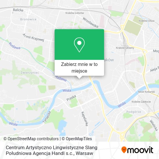 Mapa Centrum Artystyczno Lingwistyczne Slang Południowa Agencja Handl s.c.