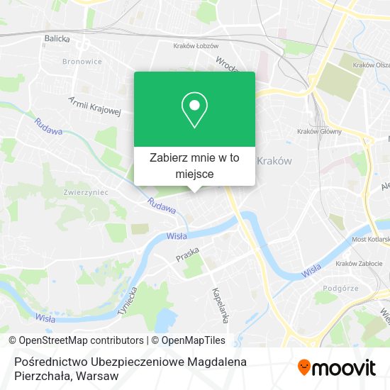 Mapa Pośrednictwo Ubezpieczeniowe Magdalena Pierzchała