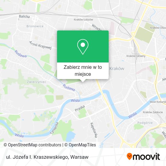 Mapa ul. Józefa I. Kraszewskiego