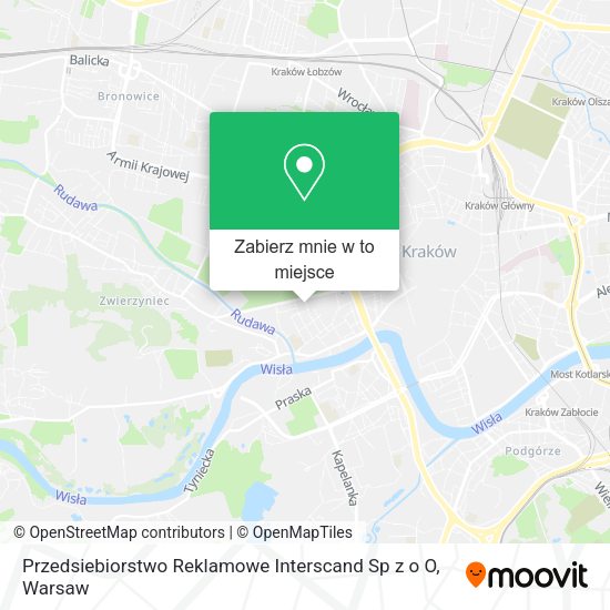 Mapa Przedsiebiorstwo Reklamowe Interscand Sp z o O