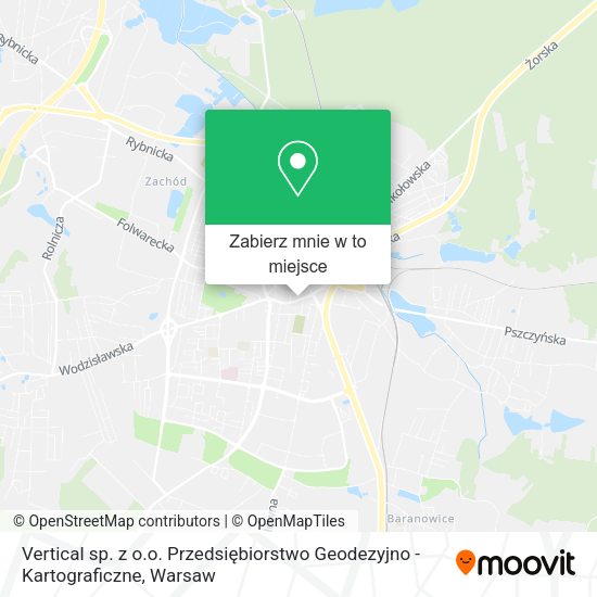 Mapa Vertical sp. z o.o. Przedsiębiorstwo Geodezyjno - Kartograficzne