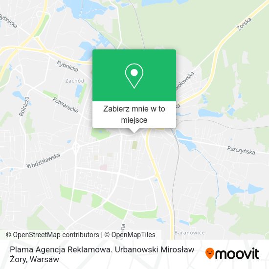 Mapa Plama Agencja Reklamowa. Urbanowski Mirosław Żory