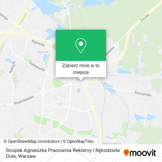 Mapa Snopek Agnieszka Pracownia Reklamy i Rękodzieła Dule