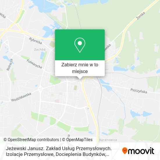 Mapa Jeżewski Janusz. Zakład Usług Przemysłowych. Izolacje Przemysłowe, Docieplenia Budynków