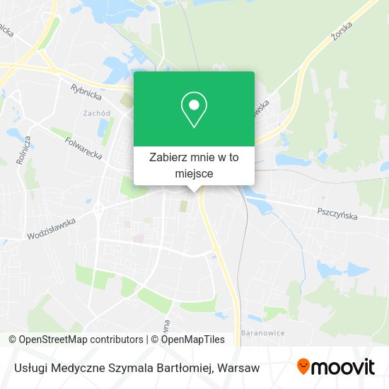 Mapa Usługi Medyczne Szymala Bartłomiej