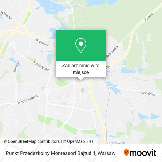 Mapa Punkt Przedszkolny Montessori Bajtuś 4