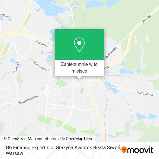 Mapa Gb Finance Expert s.c. Grażyna Kwiotek Beata Siwoń