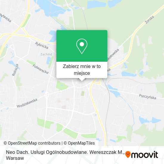 Mapa Neo Dach. Usługi Ogólnobudowlane. Wereszczak M.