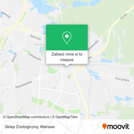 Mapa Sklep Zoologiczny