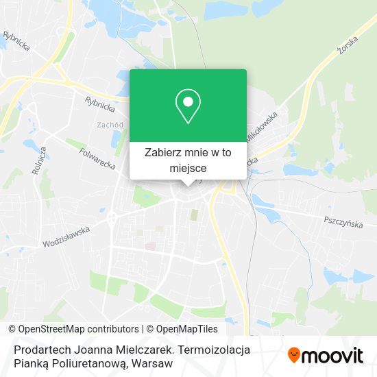 Mapa Prodartech Joanna Mielczarek. Termoizolacja Pianką Poliuretanową