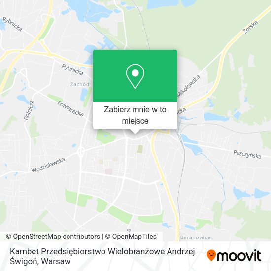 Mapa Kambet Przedsiębiorstwo Wielobranżowe Andrzej Świgoń