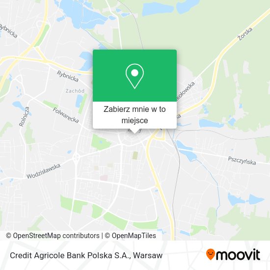 Mapa Credit Agricole Bank Polska S.A.