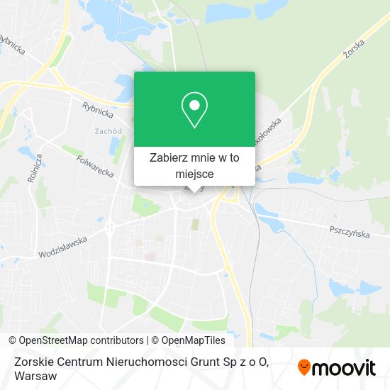 Mapa Zorskie Centrum Nieruchomosci Grunt Sp z o O