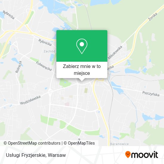 Mapa Usługi Fryzjerskie