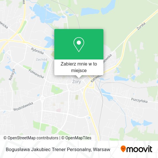 Mapa Bogusława Jakubiec Trener Personalny