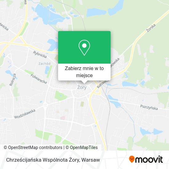 Mapa Chrześcijańska Wspólnota Żory