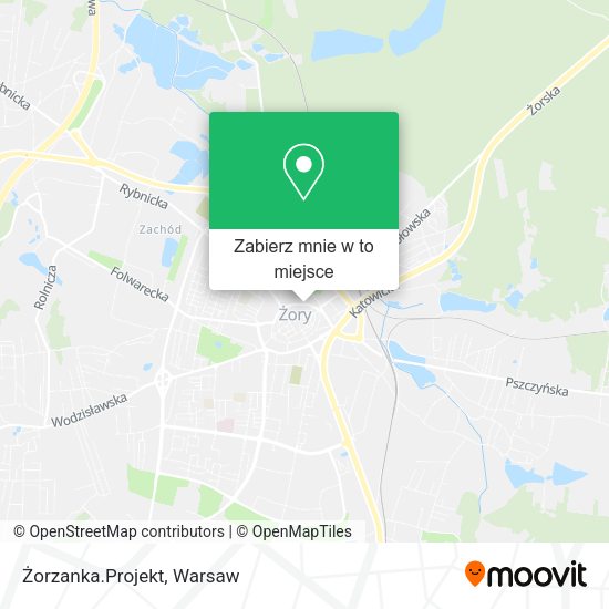 Mapa Żorzanka.Projekt