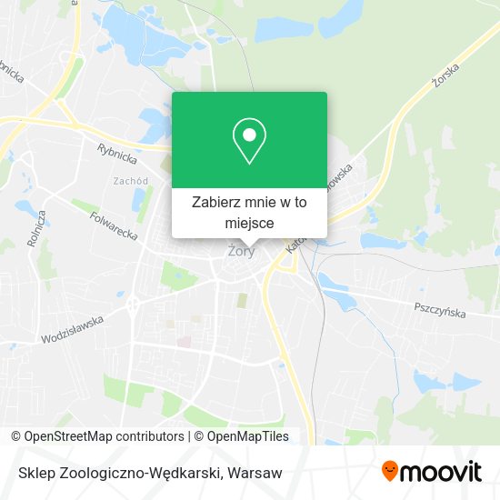 Mapa Sklep Zoologiczno-Wędkarski