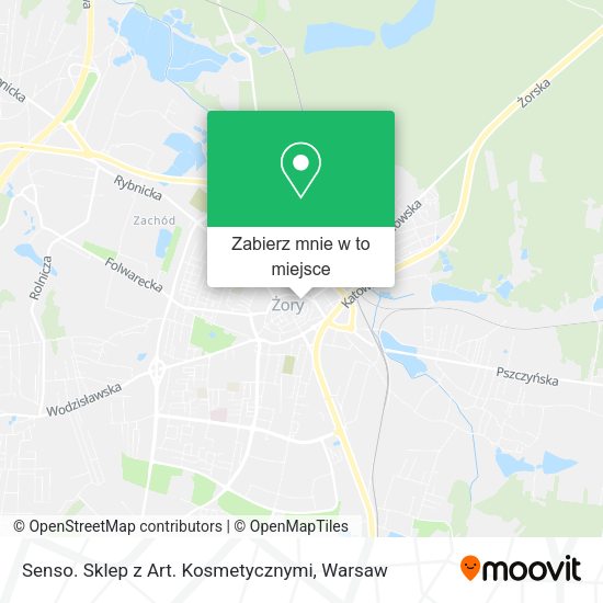 Mapa Senso. Sklep z Art. Kosmetycznymi