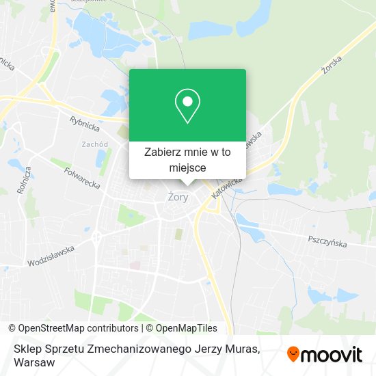 Mapa Sklep Sprzetu Zmechanizowanego Jerzy Muras