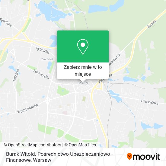 Mapa Burak Witold. Pośrednictwo Ubezpieczeniowo - Finansowe