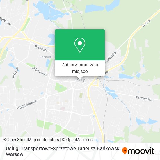 Mapa Usługi Transportowo-Sprzętowe Tadeusz Bańkowski