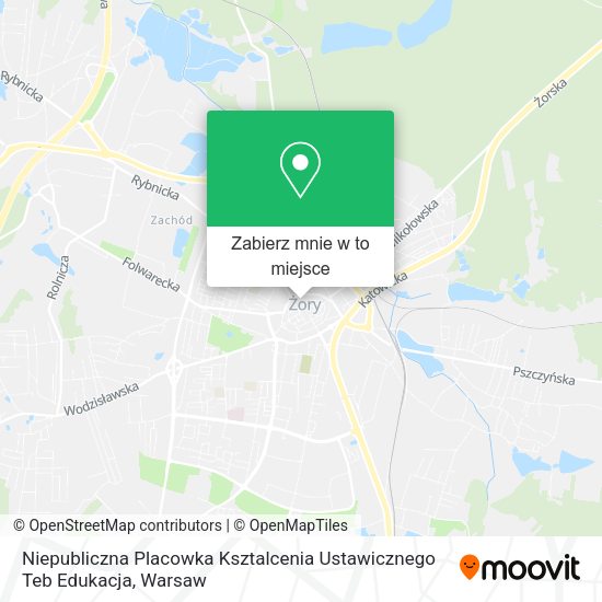 Mapa Niepubliczna Placowka Ksztalcenia Ustawicznego Teb Edukacja