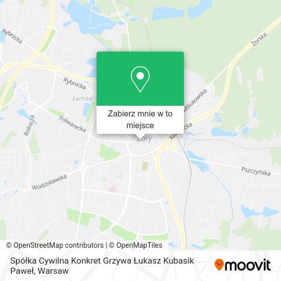 Mapa Spółka Cywilna Konkret Grzywa Łukasz Kubasik Paweł