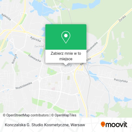 Mapa Konczalska G. Studio Kosmetyczne