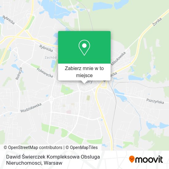 Mapa Dawid Świerczek Kompleksowa Obsluga Nieruchomosci