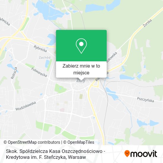 Mapa Skok. Spółdzielcza Kasa Oszczędnościowo - Kredytowa im. F. Stefczyka