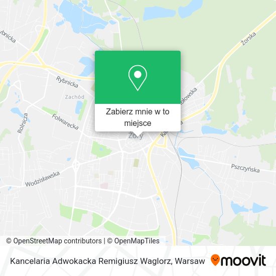 Mapa Kancelaria Adwokacka Remigiusz Waglorz