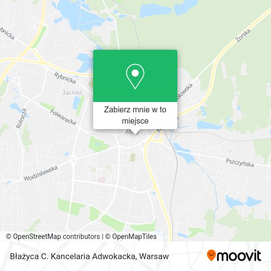 Mapa Błażyca C. Kancelaria Adwokacka