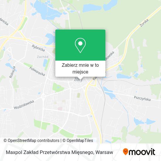 Mapa Maxpol Zakład Przetwórstwa Mięsnego