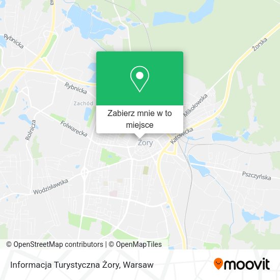 Mapa Informacja Turystyczna Żory