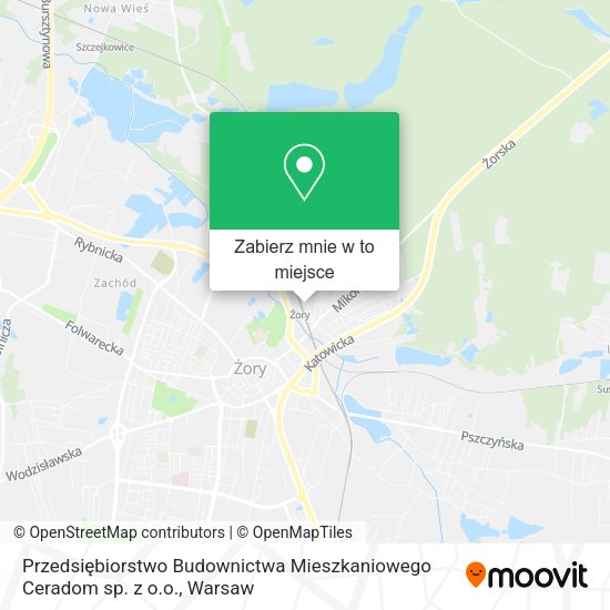 Mapa Przedsiębiorstwo Budownictwa Mieszkaniowego Ceradom sp. z o.o.