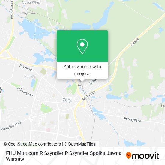 Mapa FHU Multicom R Szyndler P Szyndler Spolka Jawna