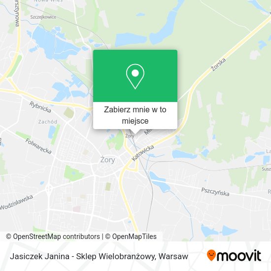 Mapa Jasiczek Janina - Sklep Wielobranżowy