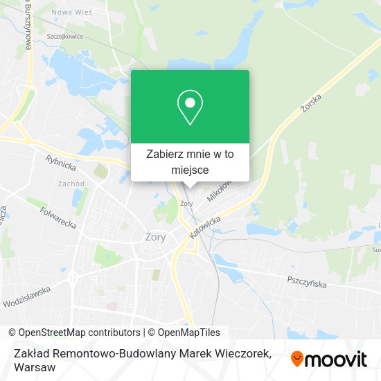 Mapa Zakład Remontowo-Budowlany Marek Wieczorek