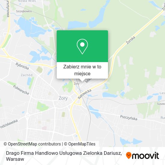 Mapa Drago Firma Handlowo Usługowa Zielonka Dariusz