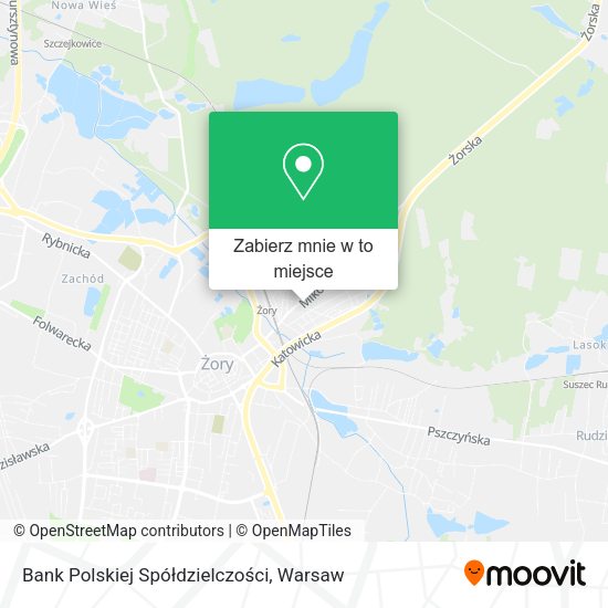 Mapa Bank Polskiej Spółdzielczości