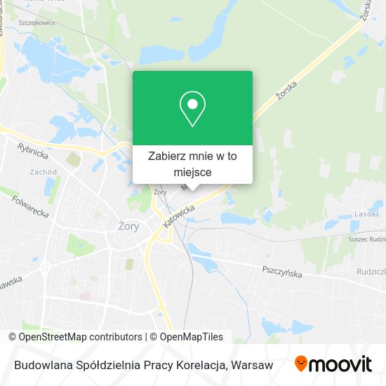 Mapa Budowlana Spółdzielnia Pracy Korelacja