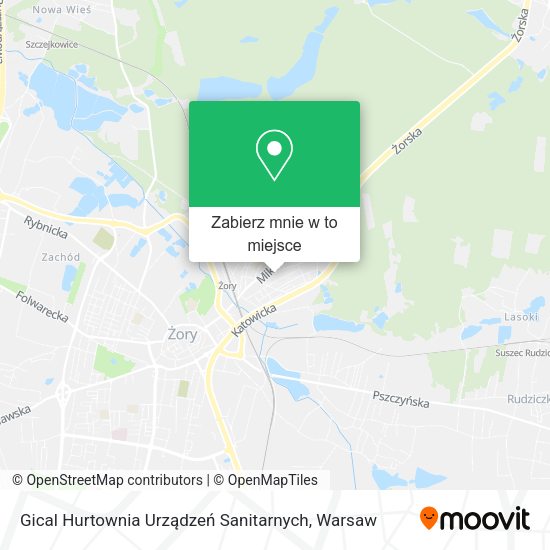 Mapa Gical Hurtownia Urządzeń Sanitarnych