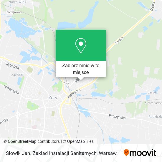 Mapa Słowik Jan. Zakład Instalacji Sanitarnych