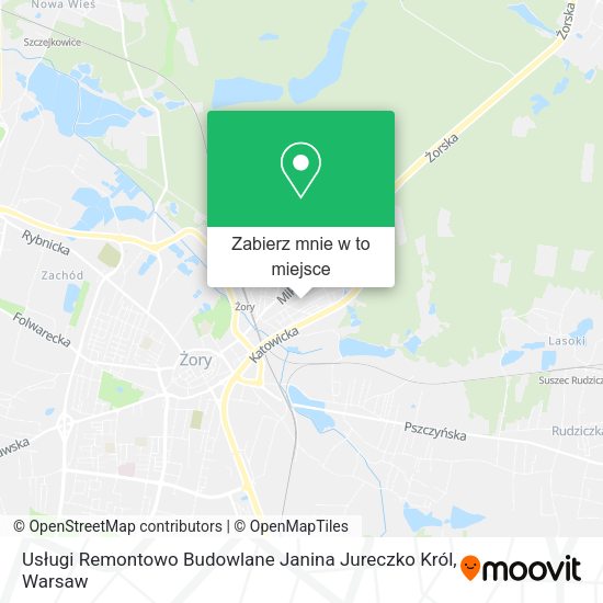 Mapa Usługi Remontowo Budowlane Janina Jureczko Król