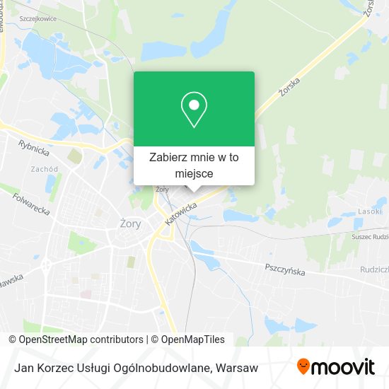 Mapa Jan Korzec Usługi Ogólnobudowlane