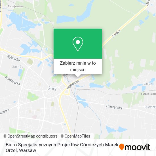 Mapa Biuro Specjalistycznych Projektów Górniczych Marek Orzeł