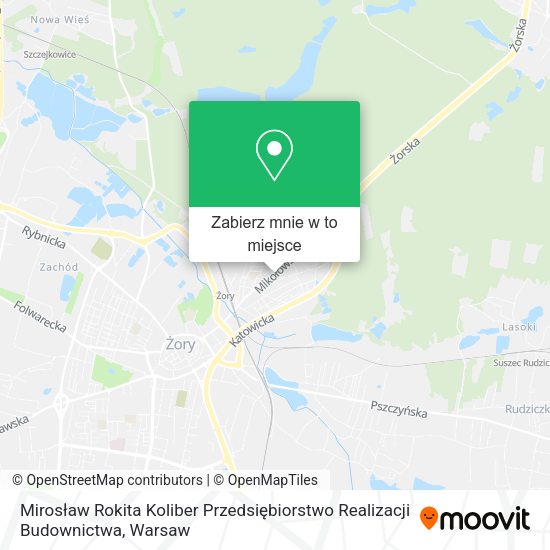 Mapa Mirosław Rokita Koliber Przedsiębiorstwo Realizacji Budownictwa