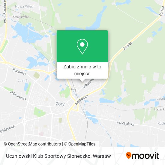 Mapa Uczniowski Klub Sportowy Sloneczko