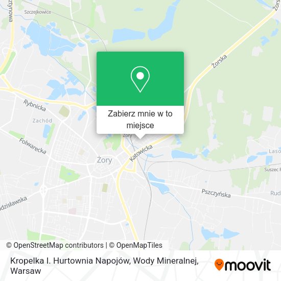 Mapa Kropelka I. Hurtownia Napojów, Wody Mineralnej